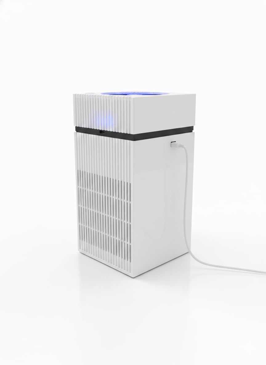AASTIK SALES Mini Desktop Air Purifier with HEPA & Activated Carbon Filter |Household Indoor Formaldehyde and Odor Removal Filter USB Portable Deodorizer Air Cleaner for Home, Office & Bedroom