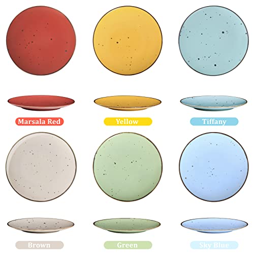 Dinner-Plates-11-inch-Set-of-6-Microwave-Oven-Dishwasher-Safe-Scratch-Resistant-Porcelain-Durable-Dishes-for-Steak-Pizza-Home-Restaurant-Party-Gifts-Vivid-Assorted-Colors Dinner Plates 11 inch Set of 6 Microwave Oven Dishwasher Safe Scratch Resistant Porcelain Durable Dishes for Steak Pizza Home Restaurant Party Gifts Vivid Assorted Colors