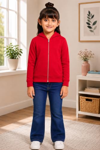 Image of ADBUCKS Girl's Cotton Hooded Sweatshirt