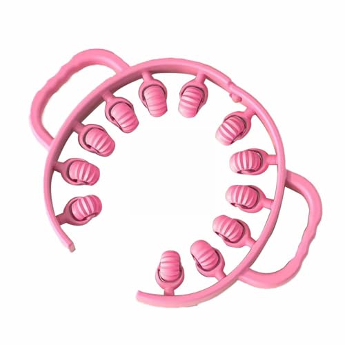 Masajeador de celulitis fabricado en Italia, dispositivo anticelulítico con rodillo de celulitis convergente y divergente para levantar la piel, aceite de color rosa, masajeador orgánico para piernas