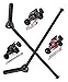 Front Drive Shaft Upgrades Part for Arrma 1/8 Kraton 6S BLX Outcast 6S BLX Notorious 6S BLX,ARRCat 2pcs Drive Shaft Upgrades Part,Harden Metal #45 Driveshaft Hop-up,(More Power 2022),Black