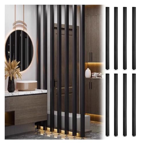 Poteaux de séparation de pièce en bois pour sécuriser une cage d'escalier design