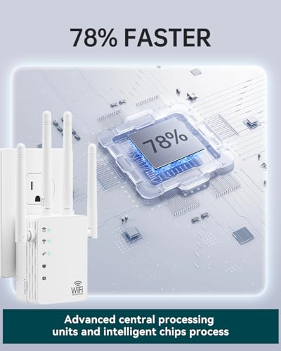 Image of 2026 WiFi Extender Signal Booster for Home, 10X Faster New Wireless Long Range Amplifier, Covers up to 13888 sq.ft, WiFi Booster Dual Band,WiFi Repeater with Ethernet Port & EasyMesh, Easy Setup