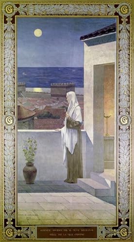 Affiche Sainte Geneviève veille sur la endormie de Paris Puvis de Chavannes Poster 60x90cm