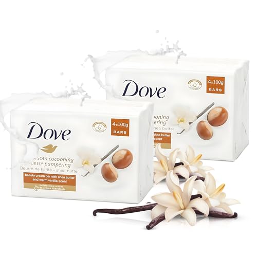 8x Dove Pampering Bar 90G Ideal For, bath soap, dove shea butter, dove vanilla, dove soap, dove soap bar, bars of soap, dove soap bar multipack, dove bar soap, bar of soap