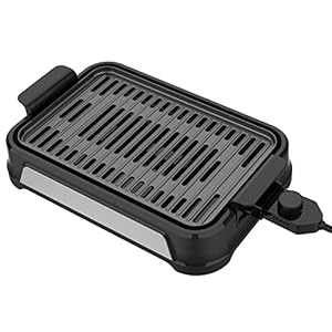 Mueller Ultra Gourmet Electric Grill, Smokeless Indoor Grill, Removable Nonstick Grill Plate, with Adjustable Temperature, 120V
