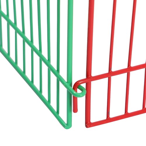 Parc à rongeurs modulable de 8 pièces en fil de fer pour hamsters