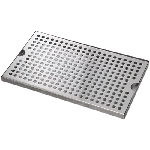 Bandeja de goteo de acero inoxidable para barras de bar y pubs, 30 x 17,5 cm 3