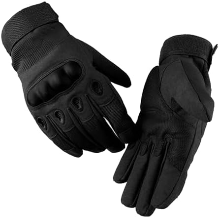 Gants De Moto Été, Gants Respirant à Écran Tactile Plein Doigt pour Homme et Femme, Gants Durs pour Sports de Plein Air, Cyclisme, Équitation, Randonnée (M)