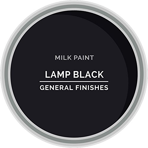 General Finishes Water Based Milk Paint, 1 Quart, Lamp Black #TOP1