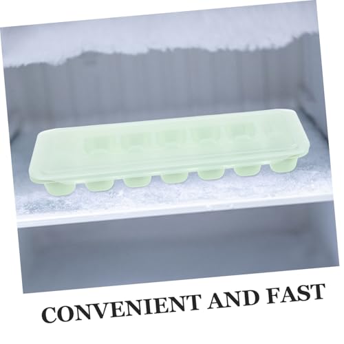 Molde para cubitos de hielo verde transparente, 2 piezas miniatura 4