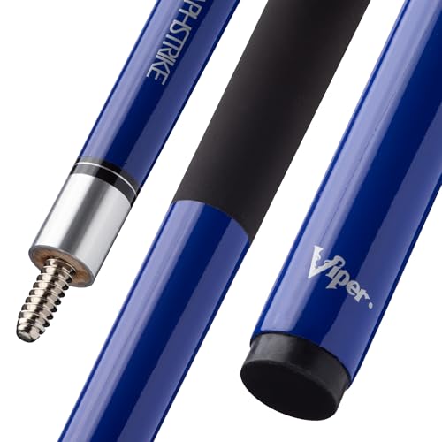 Viper Graphstrike 58' 2-Piece Fiberglass Graphite Composite Billiard/Pool Cue, Blue