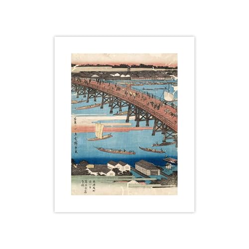 Poster Ando Hiroshige ukiyo-e grand format 100x75 cm pour decoration salon - 2