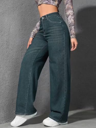 Image of Nifty Women's Denim Stretchable Baggy Fit Jeans || Available in Multiple Shades