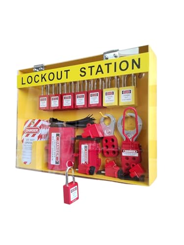 Lockout Tagout Station Safety Kit - OSHA Compliant