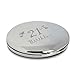 Produktbild Silver Finish Engraved 21st Birthday Round Compact Mirror with Butterflies Great Idea for Birthday Gift Friends Presents Gifts