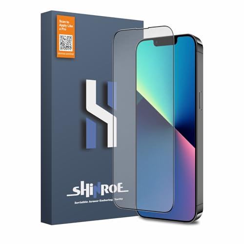 Image of Matte Tempered Glass for iPhone 13 | 13 Pro | 14 | 16e | 17e (6.1 Inch) Military Grade 9H Screen Guard, Anti-Scratch, Shatterproof, Edge-to-Edge Full Coverage - Black Border