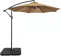 Ombrelone Articulado Guarda Sol De Praia Jardim Lateral 3 Metros