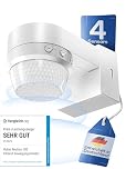 Huber Motion 100 Détecteur de mouvement infrarouge 360° avec 4 capteurs et lentille Fresnel - IP65, LED, protection anti-pénétration et limitation de zone, montage