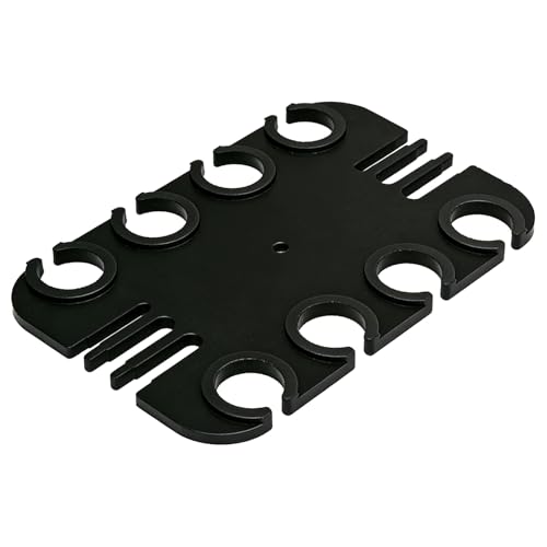 Plateau de rangement en métal pour 8 microphones de scène et studio
