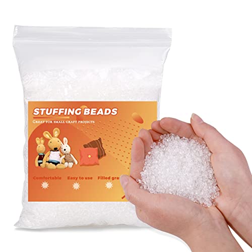 Image of Weighted Stuffing Beads, 5.3oz Craft Stuffing Beads, Rubber Filler for Weighted Stuffed Animal for Craft - 150g