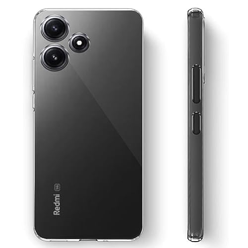 Image of Fashionury Shockproof Back Case Cover for Mi Redmi 12 5G | Raised Bumps for Camera & Screen Protection | Ultra Clear Soft Silicone Back Cover Case for Redmi 12 5G