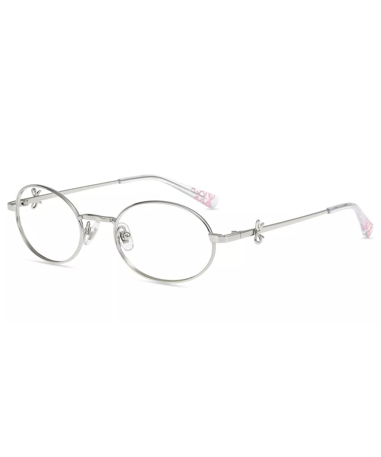 Firmoo Oval Blue Light Blocking Glasses Anti Eyestrain Bluelight Glasses for Woman, Computer Gaming Eyeglasses Bow164