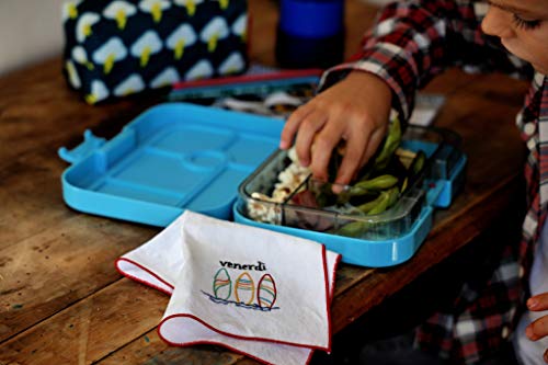 Servilletas de Algodón Yumbox Bordadas Set x5 miniatura 6