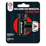 Inflador CO2 Bicicleta – Bomba CO2 Bicicleta | Valvula CO2 Bici para Hinchar Ruedas Rápido | Compatible Presta y Schrader para Bicicletas Carretera, E-Bike