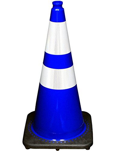 28" JBC Traffic Cone with Reflective Collars, 7lbs