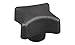 Kipp 06160-310 Cast Iron Palm Grips, Gray, Style C, Metric, Tumbled Finish, 50 mm Top Length