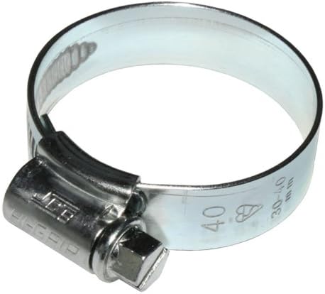 2 x JCS HI-Grip Hose Clips Size 40 ZINC Plated 30-40mm Jubilee Type 1X CLAMP
