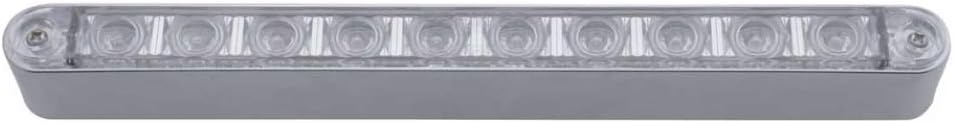United Pacific 10 LED 9" Stop, Turn & Tail Light Bar w/Bezel - Red LED/Clear Lens,39309