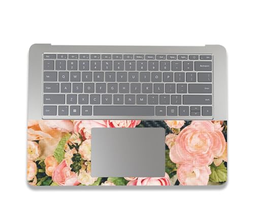 Image of MightySkins Carbon Fiber Skin Compatible with Microsoft Surface Laptop Studio 2 (2023) Full Wrap Kit - Faded Roses | Protective, Durable Textured Carbon Fiber Finish | Easy to Apply | Made in The USA