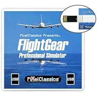 FlightGear Flight Simulator 2023 Deluxe Edition USB Stick | Professional Flight Sim | 600 Aircraft + 1000 Liveries + 20,000 Airports | Full Worldwide Scenery + Free Updates | PC Windows 11, 10