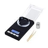Indicador de exceso de carga Escala de miligramos digital 20/50 / 100g x 0,001g Recarga de joyería Escalas de pesaje digitales Herramienta 50G