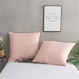 Lieferumfang:2er Pack Kissenbezug (Rosa) mit Reißverschluss