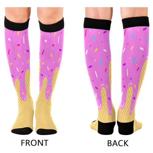 Image of Compression Socks for Women & Men, Knee High Socks for Circulation Medical Running Athletic Nurse Travel