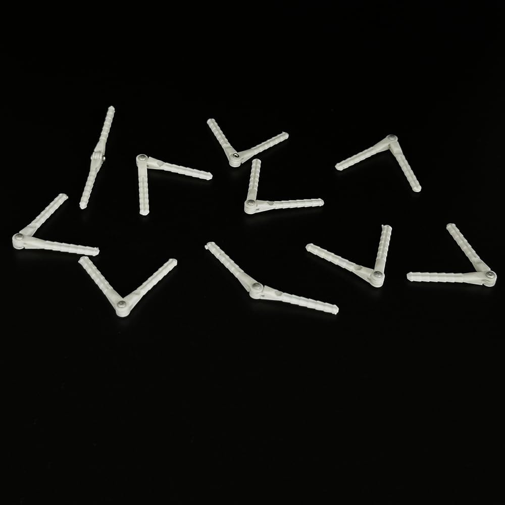 10PCS RC Airplane Plastic Pin Hinge for RC Plane Helicopter Aircraft DIY Model Plane Fix Wing Parts (2.5x48mm)