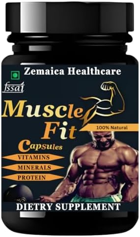 Muscle Fit Capsule | Whey Supplement | Weight Gain Protein | Muscle Gainer | Pack of 1 | 30 Capsules