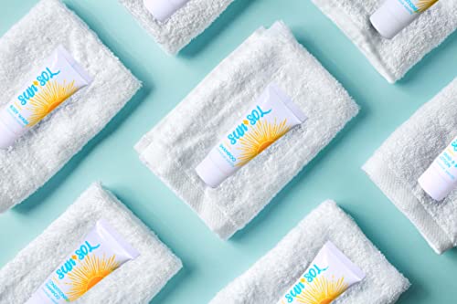 Sun + Sol Bulk Cleansing Shampoo With Warm Coconut & Vanilla Fragrances, Travel Size Toiletries, Mini Hotel Amenities, 0.7 Oz, 300 Count #TOP3