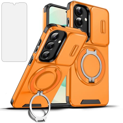 Protection Samsung S26 5G anti-rayure avec verre trempé et cache objectif coulissant