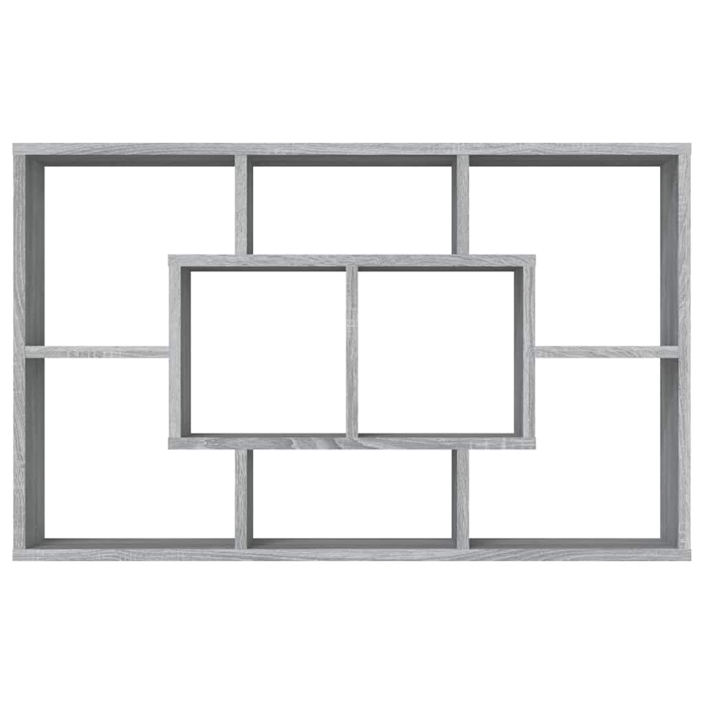 Sonoma - Estantería de pared (85 x 16 x 52,5 cm, madera con 8