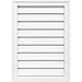 Ekena Millwork GVPVE20X3402SF Vertical Surface Mount PVC Gable Vent, 20"W x 34"H, Factory Primed White