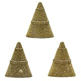 3 Uds 50 100 200 granos de cono de pulido cabeza diamante pulido piedras de pulido molinillo de grabado accesorios de afilado