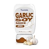 Funtable Garlic Soy Sauce (8.1 oz, 230g) (Halal) - Korean Authentic Garlic Flavored Sweet Sauce, Ideal for Dipping, Marinating, & Seasoning, Korean Bulgogi, Meats, & Grilled Dishes.