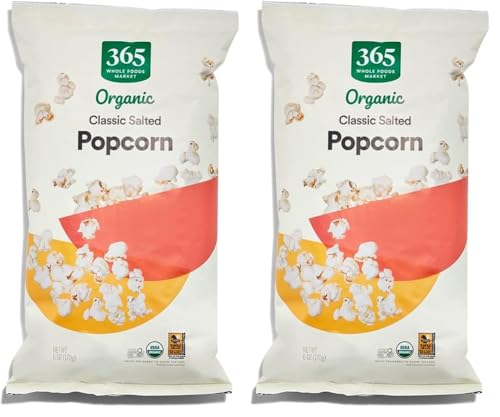 Image of 365 by Whole Foods Market, Organic Classic Salted Popcorn, 6 Ounce (Pack of 2)