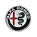 Alfa Romeo Autocollant 3D Logo, 48 mm