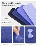 LeKuni Filcowa tablica do przypinania, samoprzylepna, zestaw 8 sztuk, 33 x 5 cm, dekoracyjna tablica do przypinania z filcu, do pokoju dziecięcego, biura, kuchni