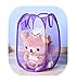 Portable Small Mesh Laundry Hamper Foldable Nursery Storage Basket for Baby Clothes Kids Toy Pop Up Camper Hampers Purple